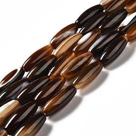 Natural Agate Beads Strands, Rice