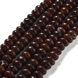 Naturelles bréchiques jaspe perles brins, rondelle