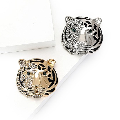 Булавки с тигровой эмалью, Броши из сплава со стразами для рюкзака