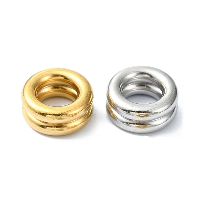 Ионное покрытие (ip) 304 шарики из нержавеющей стали, бусины с большим отверстием, Рифленые бусины, колонка