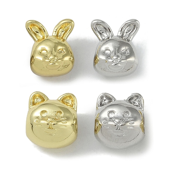 Стойки обшивки латунные бусины, долговечный, без свинца и без кадмия, кот/кролик