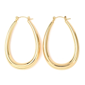 Ion Plating(IP) 304 Stainless Steel Stud Earrings, Teardrop, Hoop Earrings for Women