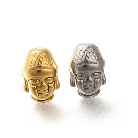 304 Stainless Steel Beads, Buddha's Head