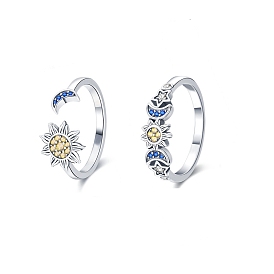 Модные высококачественные медные посеребренные серьги в европейском и американском стиле со звездами и луной, украшения для ушей, кольца