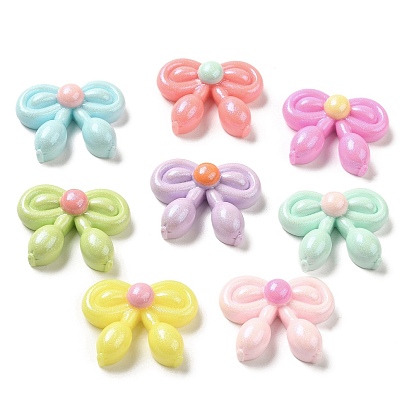 Opaque Resin Decoden Cabochons, Balloon Bow Tie