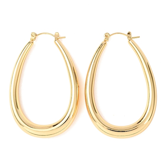 Ion Plating(IP) 304 Stainless Steel Stud Earrings, Teardrop, Hoop Earrings for Women