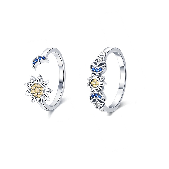 Модные высококачественные медные посеребренные серьги в европейском и американском стиле со звездами и луной, украшения для ушей, кольца