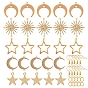DIY Earring Making Kits, Including Brass Links Connectors & Pendants, Iron Open Jump Rings & Earring Hooks