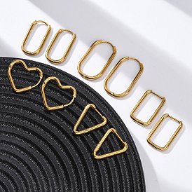 Серьги из 201 нержавеющей стали, с 316 хирургическими штифтами из нержавеющей стали, реальный 18 k позолоченный