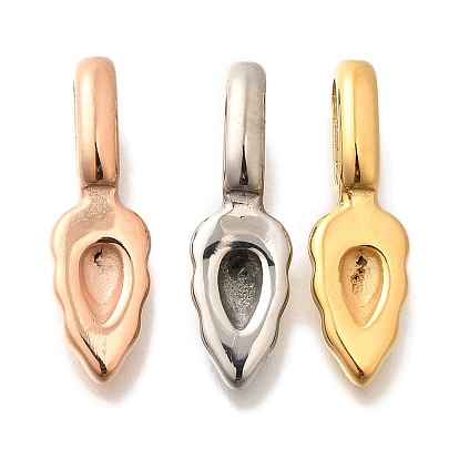 304 Настройки кабошон из нержавеющей стали кулон, лист