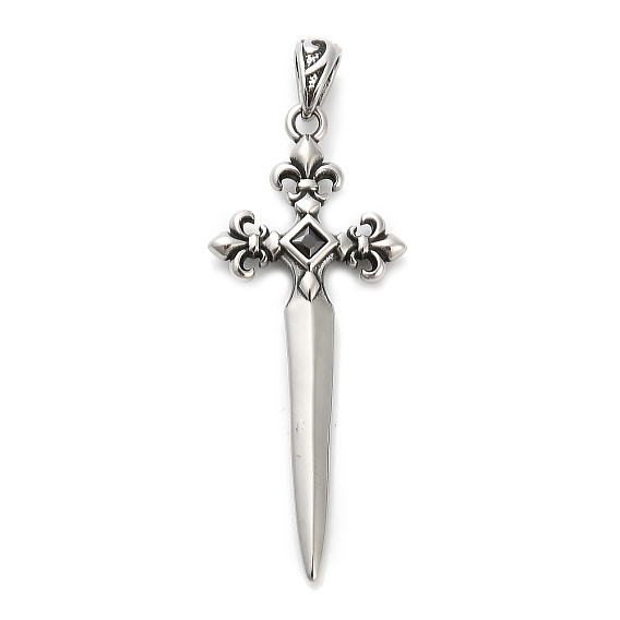 316 хирургическая нержавеющая сталь с подвесками из кубического циркония, крест прелести