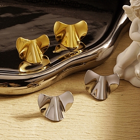 Стильные 304 серьги-гвоздики из нержавеющей стали неправильной формы, сложить очарование