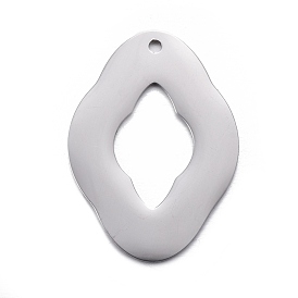 304 подвески из нержавеющей стали, полые цветок