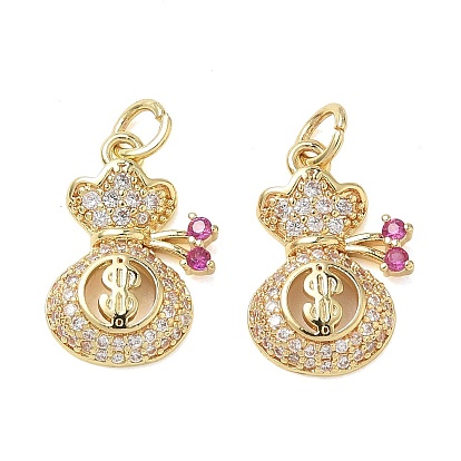 Латунные микропаве прозрачные подвески с фианитом, лотерейный мешок прелести