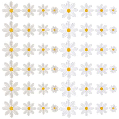 16 наборы 2 цветные полиэстеровые нашивки для одежды, цветок, с хлопком