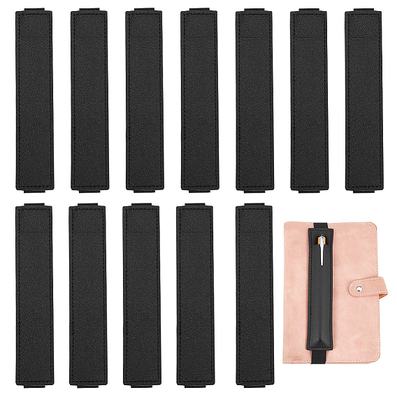 12шт. эластичные держатели для ручек, держатели для ручек для ноутбуков из искусственной кожи, эластичные закладки