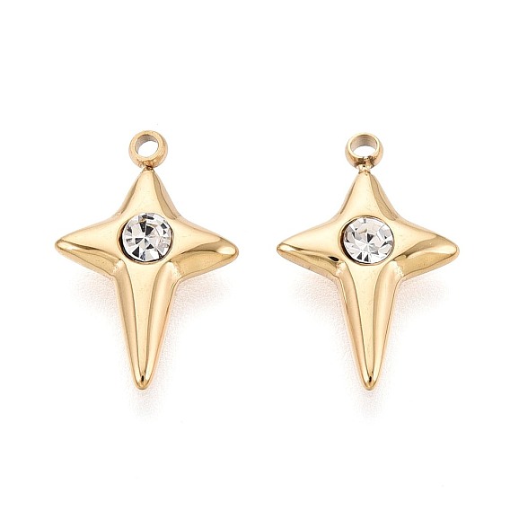 304 из нержавеющей стали горный хрусталь подвески, звезды прелести