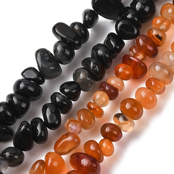 Природный агат бисер нитей, чип, окрашенная и подогревом, упавший камень