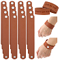 20Bracelet en cuir PU à large cordon, bracelet avec bouton pression en fer pour hommes femmes