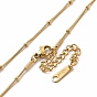 Ion Plating(IP) 304 Stainless Steel Satellite Chain Necklace for Women