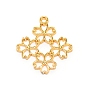 Alloy Open Back Bezel Pendants, for DIY UV Resin, Epoxy Resin, Pressed Flower Jewelry, Flower