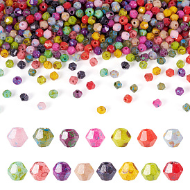 1500 шт. 15 цвета краски для выпечки Пикассо стеклянные бусины, двухконусные