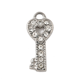 304 подвески из нержавеющей стали, со стразами, ключ