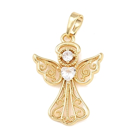 Латунные микро проложить кубического циркония подвески, ангельские прелести