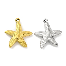 304 подвески из нержавеющей стали, очарование морской звезды
