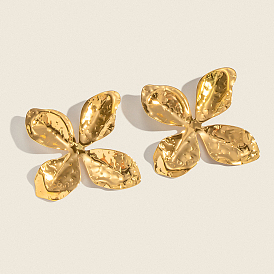 Преувеличенный цветок 304 серьги-гвоздики из нержавеющей стали