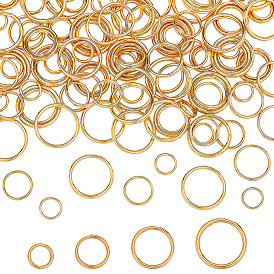 120шт 4 стили 304 разрезные кольца из нержавеющей стали, кольца с двойной петлей