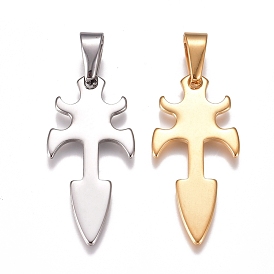 Pendentifs en acier inoxydable, flèche