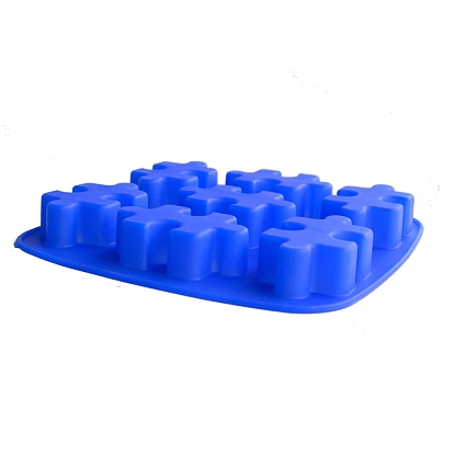 Puzzle DIY Food Grade Silicone Ice Pop Molds, Fondant Molds, Baking Molds, for Ice, Chocolate, Candy, Biscuits, UV Resin & Epoxy Resin Jewelry Making