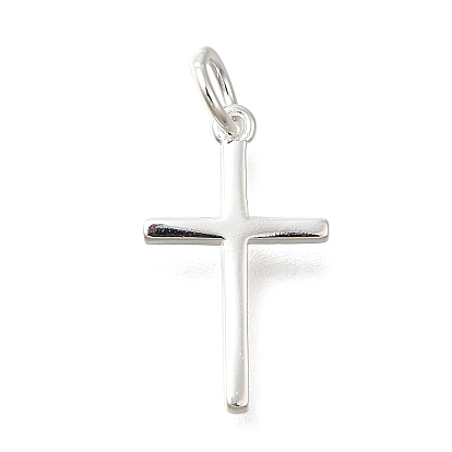 925 стерлингов серебряные подвески, религия крест прелести, с прыжковых колец