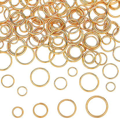 120шт 4 стили 304 разрезные кольца из нержавеющей стали, кольца с двойной петлей