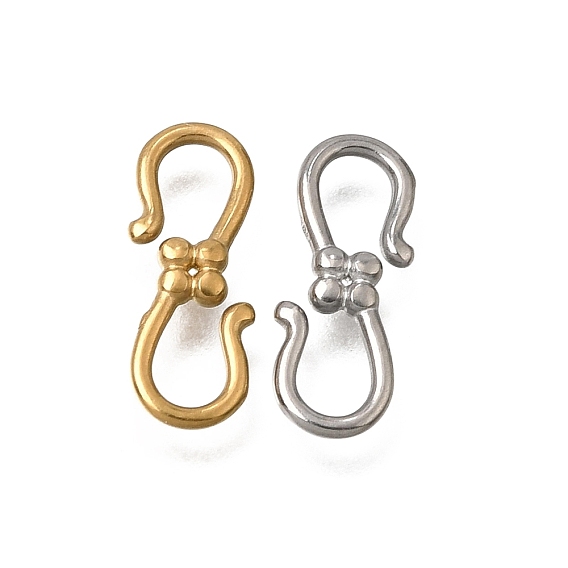 304 Stainless Steel S-Hook Clasps, Double Snap Hook