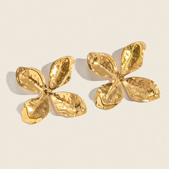 Преувеличенный цветок 304 серьги-гвоздики из нержавеющей стали