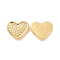 Ion Plating(IP) 304 Stainless Steel Cabochons, Heart