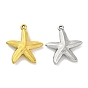 304 подвески из нержавеющей стали, очарование морской звезды