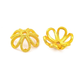 Шапочки и конусы для бусин, латунные, 6-лепестков цветка, без свинца и без кадмия