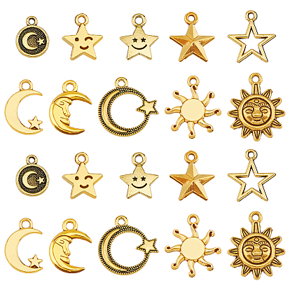 100 шт 10 подвески из сплава в тибетском стиле, очарование смешанной формы