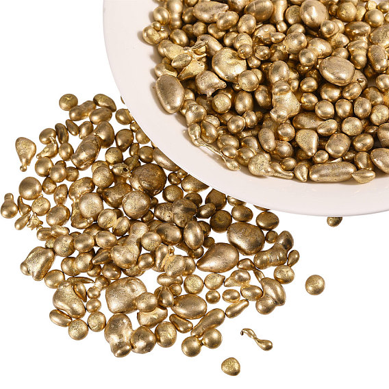 400g самородки латунные бусины, без отверстия , самородки