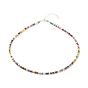 Glass Seed Beaded Necklace, Summer Jewelry for Women