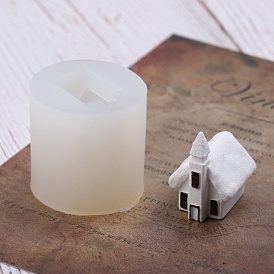 House DIY Candle Silicone Molds, Fondant Molds, Resin Casting Molds, For UV Resin, Epoxy Resin Jewelry Making