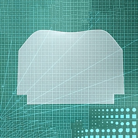 М-образный матовый пластиковый шаблон трафарета для кошелька, инструмент для кошелька с металлической застежкой