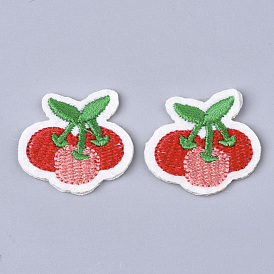 Computerized Embroidery Cloth Iron On Patches, Costume Accessories, Appliques, Cherry