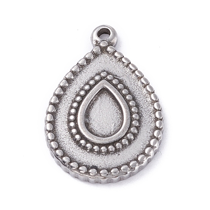 304 настройки подвесных кабошонов из нержавеющей стали, слеза