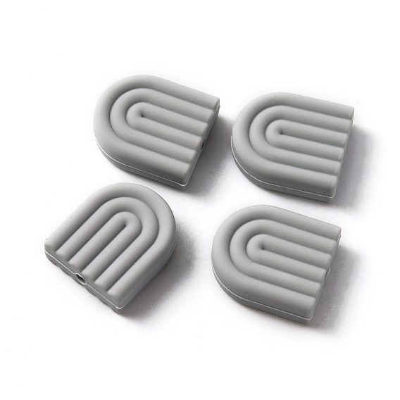 Food Grade Eco-Friendly Silicone Beads, Rainbow