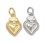 Латунные подвески, долговечный, стойки покрытие, без свинца и без кадмия, сердце прелести
