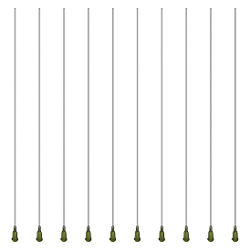 10шт. 304 Дозирующая игла с тупым наконечником из нержавеющей стали и полипропиленовым замком Люэра, иглы аппликатора иглы шприца для измерения жидкости ремесла эпоксидной смолы